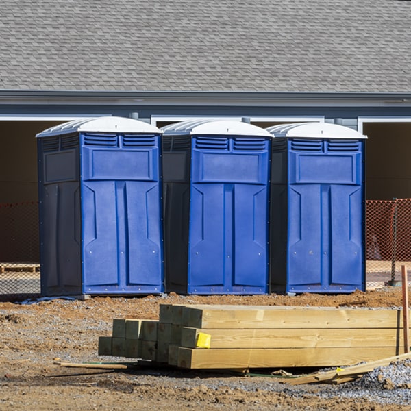 what is the cost difference between standard and deluxe portable restroom rentals in Brooks Michigan